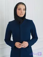 مانتو شلوار اداری شاهين دوخت مدل دکمه مخفی کد 1785