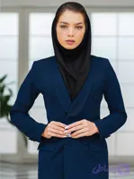 مانتو شلوار اداری شاهين دوخت مدل یقه آرشال فیونا کد 4060