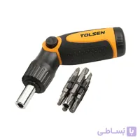 پیچ گوشتی جغجغه ای تولسن مدل 20040 بسته 14 عددی