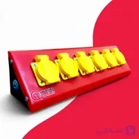پریز تک فاز صنعتی شش تایی (بدون کلید)