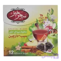 دمنوش مخلوط سیب و دارچین سحرخیز 12 عددی