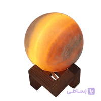 آباژور سنگ نمک طرح کره قطر 10 سانت کد D102