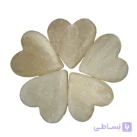 سنگ نمک ماساژ مدل قلب بسته 5 عددی