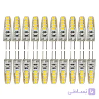لامپ ال ای دی 1.5 وات مدل سوزنی ژله ای پایه G4 مجموعه 20 عددی