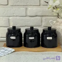 ست بانکه تکست دار مشکی