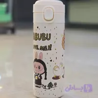 قمقمه تراول ماگ طرح لبوبو (کرم)