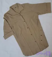 شومیز زنانه آستین سه ربع بغل دکمه