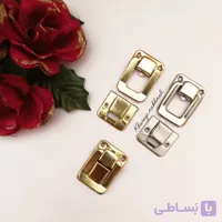 قفل جعبه چوبی و مخملی (4 عددی)