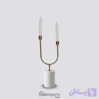 شمعدان یو پایه بلند مرمریت