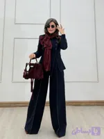 کت و شلوار زیبادخت سورمه‌ای