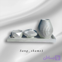 ست گلدان و جاشمعی