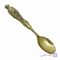 قاشق برنجی طلایی جهت سرو آجیل | زیبا و لوکس برای مراسم و پذیرایی