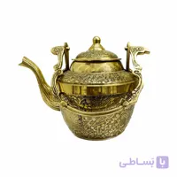 کتری برنجی حکاکی شده