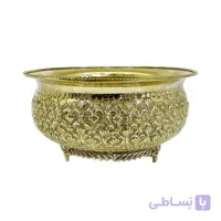 پیاله کاسه گل دار برنجی