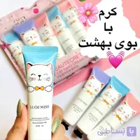 کرم مرطوب کننده و آبرسان دست لوفامیس طرح گربه ای با رایحه گل بسیار خوشبو حجم 30 گرم