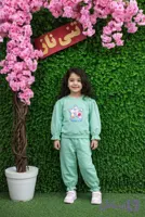 ست بلوز شلوار دخترانه طرح گل و ستاره