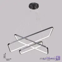 آویز سقفی مدل مستطیل سه شعله