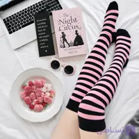 جوراب بالا زانو بلک پینک