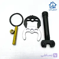 نعلی تک پیچ برنجی شیر اهرمی