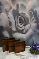 سینی ۳تیکه مربع چوبی نراد