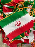 پرچم ریسه ایران ریسه ایران سایز کوچک۲۰*۳۰بسته ۱۰۰متری