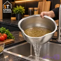 آبکش لگن استیل