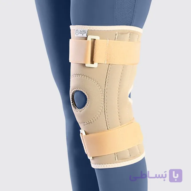 زانوبند نئوپرن چهارفنره قابل تنظیم کد 41500 طب و صنعت-Teb & Sanat