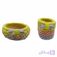 سبد قلاب بافی تریکو کد 415 مجموعه دوعددی