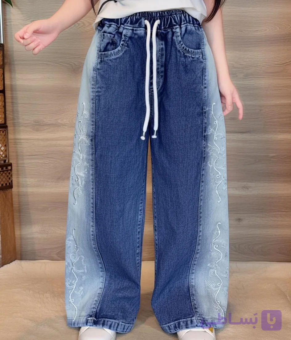 شلوار شافل بگ دخترانه سایز 80 تا 105