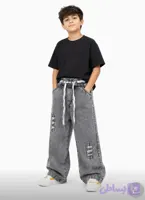 شلوار بگ جین مدل زاپدار سایز 65 تا 100