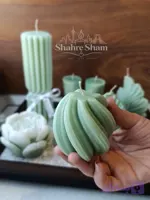 شمع گوی ساحل مینیمال طرح مارپیچ