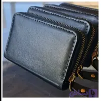 جاکارتی دورزیپ چرم گاوی مشکی