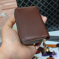 جاکارتی دورزیپ چرم طبیعی گاوی قهوه ای - چرم اردیبهشت
