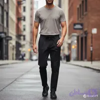 شلوار پارچه ای مام استایل پیله دار مردانه