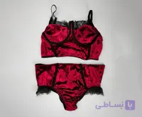ست شورت و سوتین مخمل نیم تنه لونا