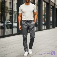 شلوار مام استایل کمربند خور مردانه