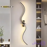 چراغ دیواری مدرن LED طرح منحنی با بدنه آلومینوم کد DM120