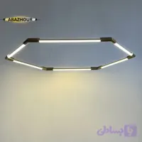 لوستر مدرن 6 ضلعی LED با ریموت کنترل کد CM428