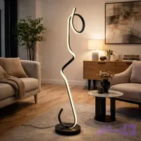 آباژور ایستاده مدرن منحنی با بدنه آلومینیوم کد SM219