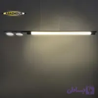 لوستر خطی مدرن 150 سانتی با بدنه آلومینیوم و شیشه کد CM431