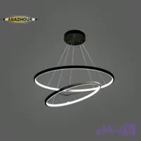 لوستر دایره ای مدرن دو حلقه ای LED کد CM408