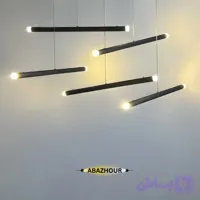 چراغ آویز مدرن خطی LED با بدنه آلومینیوم و اکریلیک کد CM404