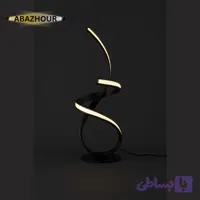 آباژور رومیزی مدرن LED منحنی با بدنه آلومینیوم کد RM120