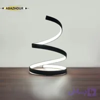 آباژور رومیزی مدرن LED مارپیچی با بدنه آلومینیوم کد RM104