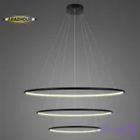 لوستر سقفی دایره ای مدرن 3 حلقه ای LED کد CM409