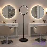 آباژور ایستاده مدرن طرح رینگ لایت کریستالی کد SM203
