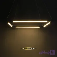 لوستر مدرن LED مستطیل با ریموت کنترل کد CM427