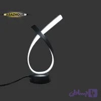 آباژور رومیزی مدرن LED منحنی با بدنه آلومینیوم کد RM100
