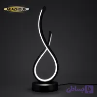 آباژور رومیزی مدرن LED منحنی با بدنه آلومینیوم کد RM112