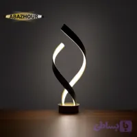 آباژور رومیزی مدرن LED دو شاخه مارپیچ کد RM107